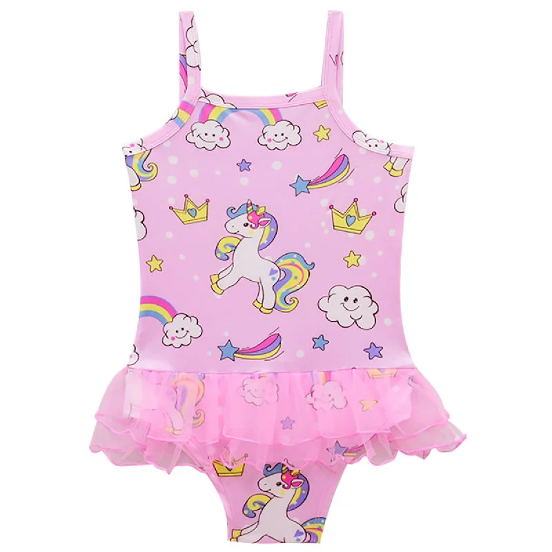 Fancydresswale Swimsuit for little girls one piece -random designs Tropical Print One-Piece Fancydresswale Swimsuit for little girls one piece -random designs Tropical Print One-Piece