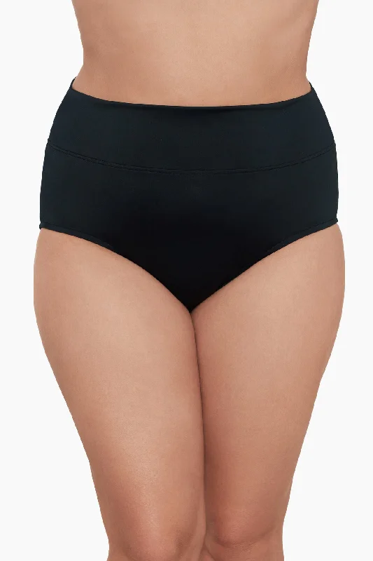 Plus Size Yoke Top Brief Swim Bottom Soft Beachwear Set