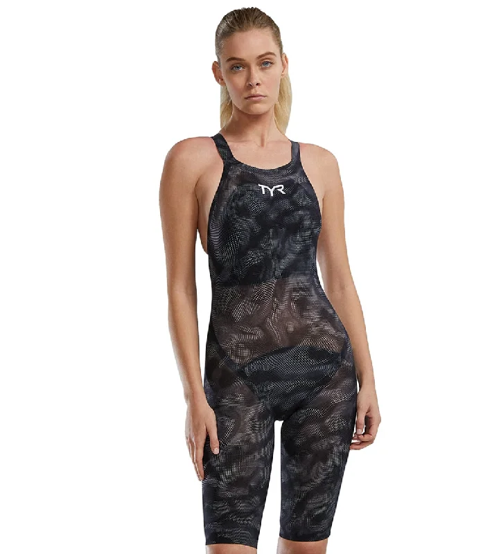 TYR Women's Avictor 2.0 Exolon Open Back Tech Suit Swimsuit Titanium Quick-Dry Tankini TYR Women's Avictor 2.0 Exolon Open Back Tech Suit Swimsuit Titanium Quick-Dry Tankini