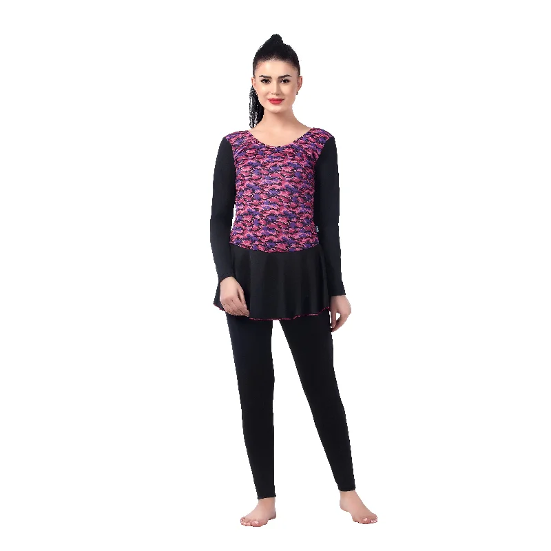 TROPICAL VIBE SUN-ProTECH™ I Quick Dry I Anti-Chafing FULL SWIM DRESS Beach Ready Swimsuit TROPICAL VIBE SUN-ProTECH™ I Quick Dry I Anti-Chafing FULL SWIM DRESS Beach Ready Swimsuit
