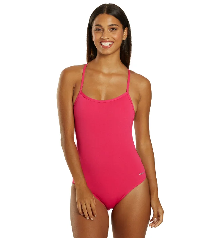 Sporti HydroLast Micro Back One Piece Swimsuit (24-40) Bright Pink Stylish Swimsuit Set