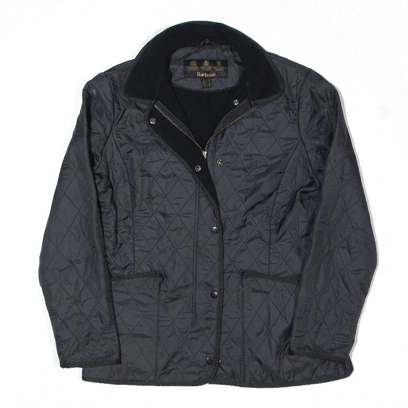 BARBOUR Fleece Lined Quilted Jacket Blue Womens UK 12 Faux Fur Jacket Real Fur Jacket Shearling Jacket BARBOUR Fleece Lined Quilted Jacket Blue Womens UK 12 Faux Fur Jacket Real Fur Jacket Shearling Jacket