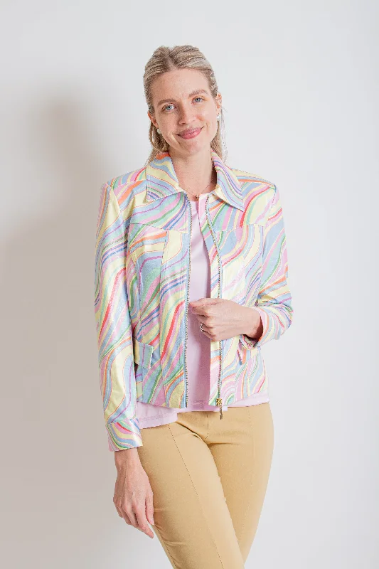 Light Multicolor Jacket Jacket Blazer Coat