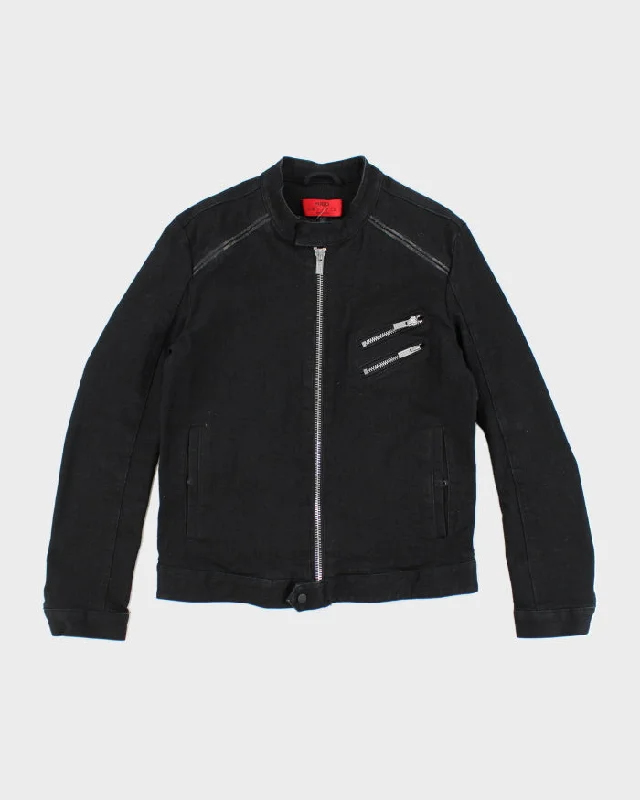 Vintage Hugo Boss Biker Style Harrington Jacket - M Print Jacket Jacquard Jacket Patchwork Jacket Vintage Hugo Boss Biker Style Harrington Jacket - M Print Jacket Jacquard Jacket Patchwork Jacket
