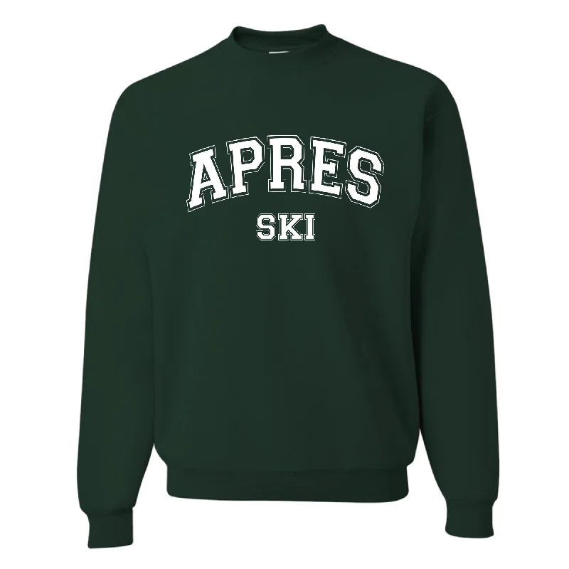 Apres Ski Varsity Unisex Sweatshirt Hoodie with Cropped Fit Short Trendy