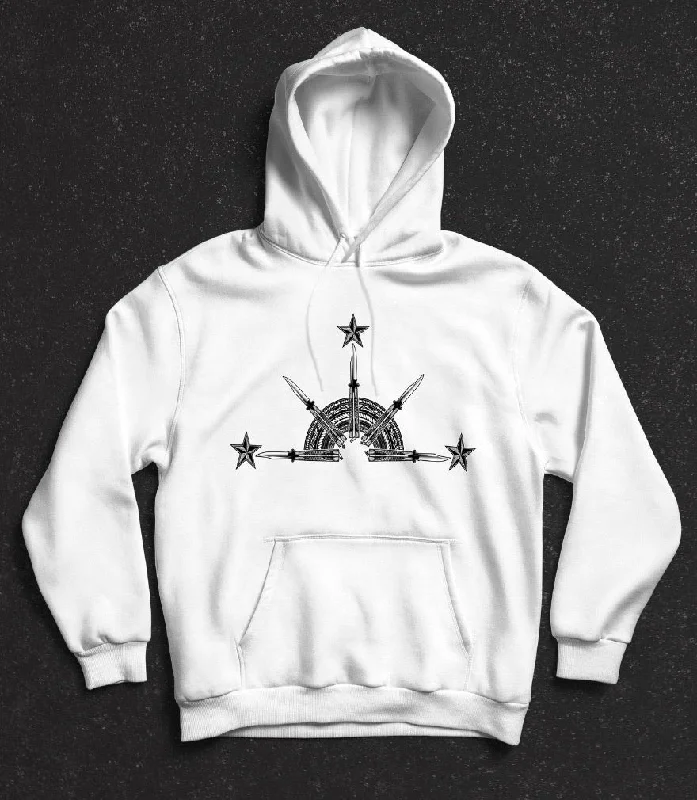 Balisong Rising Sun Hooded Sweatshirt Hoodie with Pocket Utility Practical