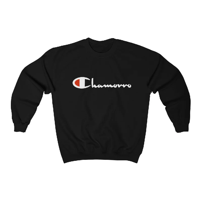 Chamorro Crewneck Sweatshirt Hoodie with Magnetic Closure Innovative Modern