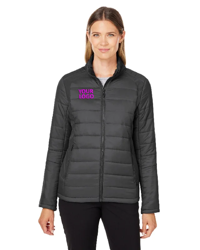 Custom Spyder Ladies' Challenger Jackets, Black Ribbed Jacket Pleated Jacket Ruffled Jacket