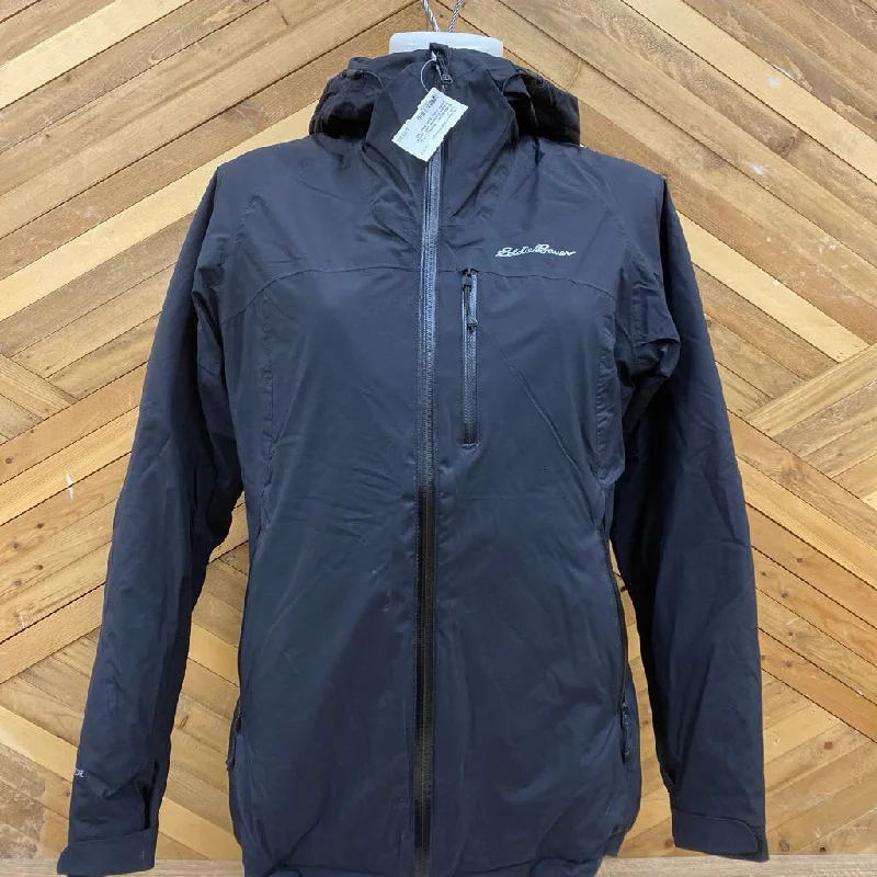 Eddie Bauer - Women's First Ascent Insulated Shell Jacket - MSRP comp $350: Black-women-MD Notch Collar Jacket Peter Pan Collar Jacket Cowl Neck Jacket