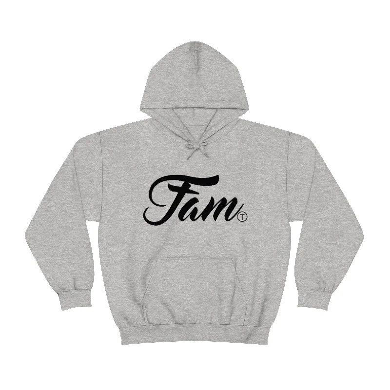 Fam Trademark Unisex Heavy Blend™ Hooded Sweatshirt Hoodie with Relaxed Fit Easy Casual