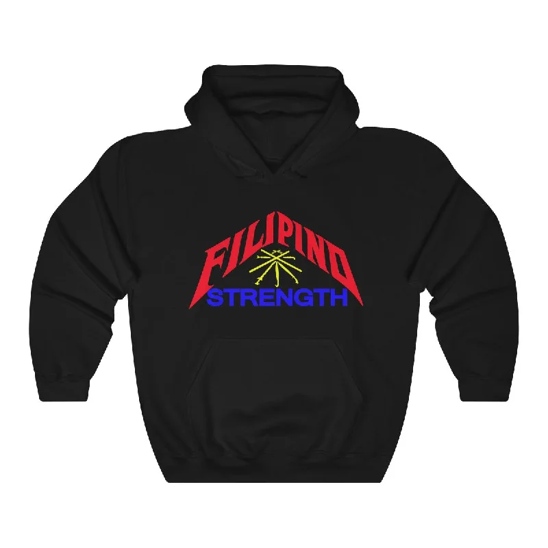 Filipino Strength Swords Traditional Hoody Hoodie with Batwing Sleeves Loose Dramatic