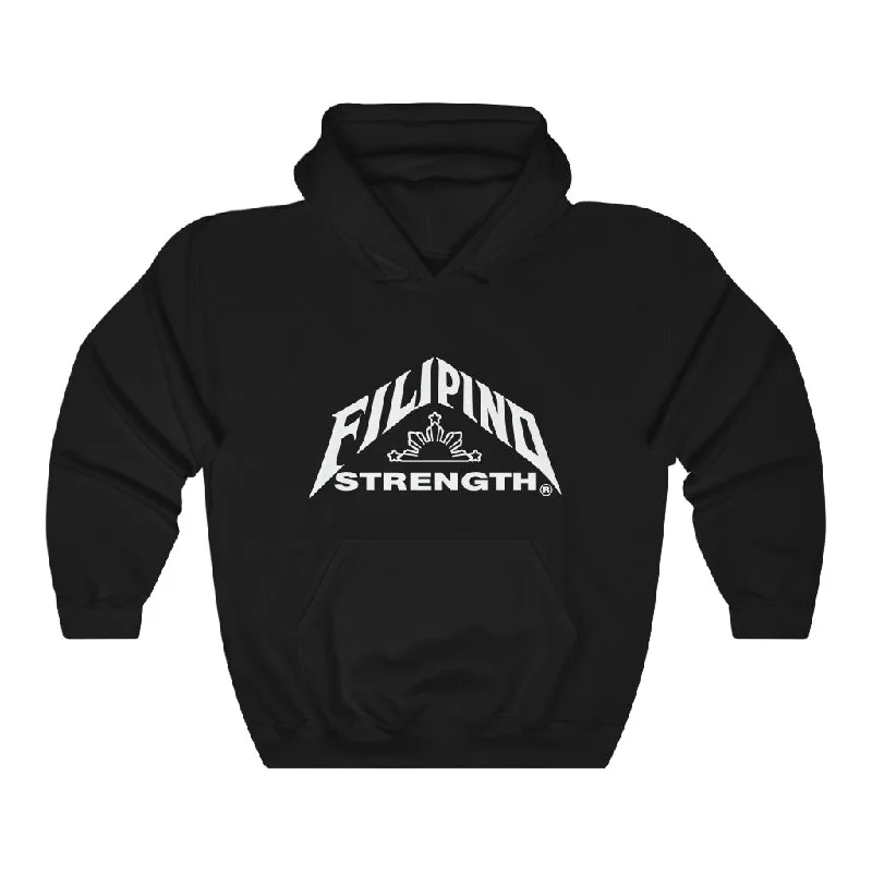 Filipino Strength Swords Unisex Heavy Blend™ Hooded Sweatshirt Hoodie with Frayed Bohemian Relaxed