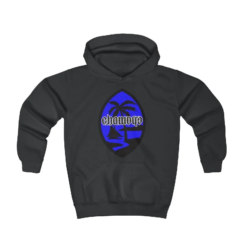 Guam Chamorro Blue 2020 Youth Hoodie Hoodie with Set-In Sleeves Structured Classic