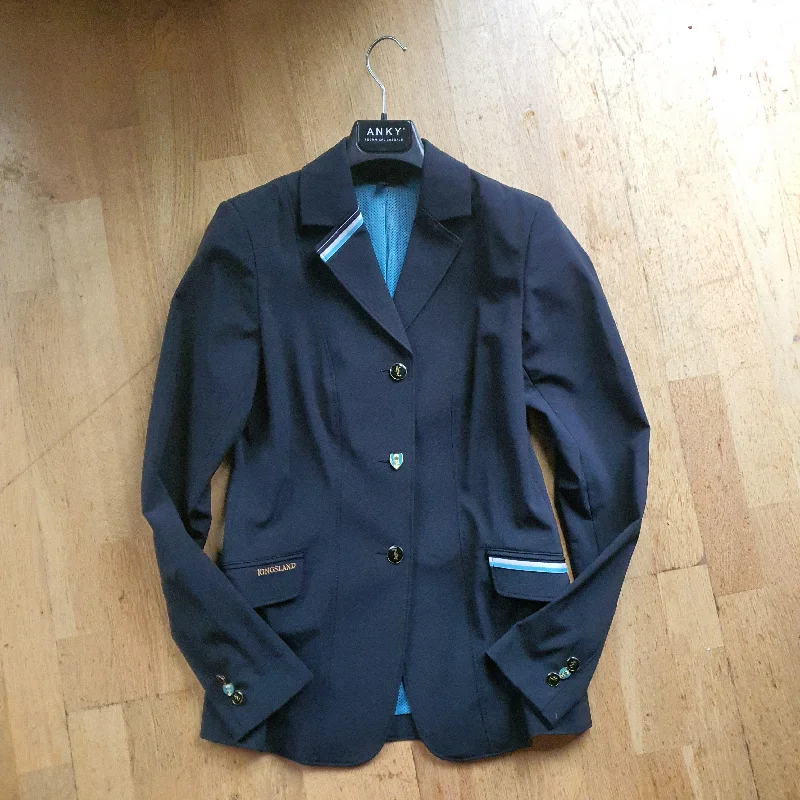 Kingsland navy show jacket, ladies size 10 V-Neck Jacket Boat Neck Jacket Square Neck Jacket