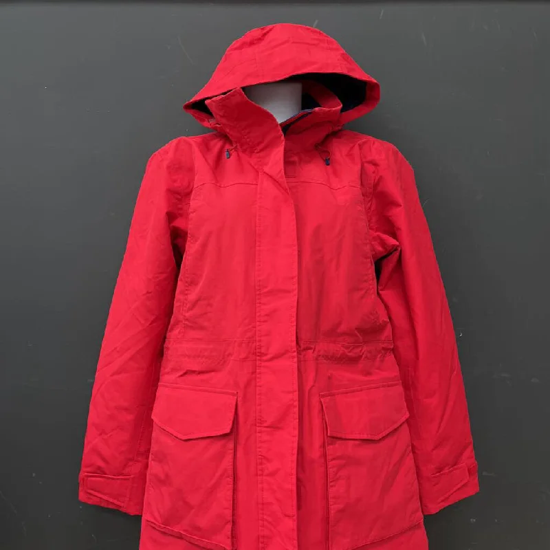 Lands Ends - Insulated Jacket - MSRP $360: Red-women-SM Front Pockets Side Pockets Patch Pockets