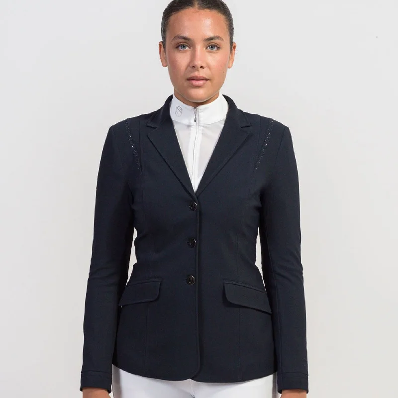 Samshield Deltalix Crystal Show Jacket - Navy Boat Neck Shawl Collar Notched Collar