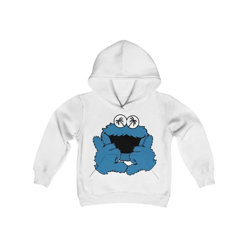 Shaka Monster Youth Heavy Blend Hooded Sweatshirt Hoodie with Color Block Contrast Stylish