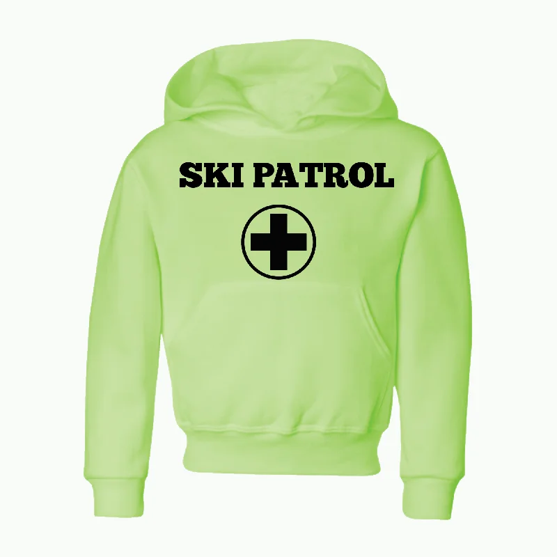 Ski Patrol Youth Hoodie Sweatshirt Hoodie with Hem Patch Decorative Personalized