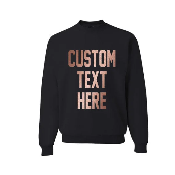 Custom Unisex Pullover Sweatshirt Hoodie with Crew Neck Simple Timeless