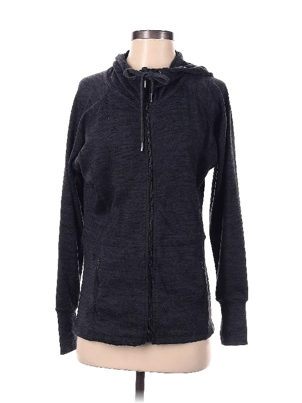 Zip Up Hoodie Hoodie with Thumb Holes Functional Cozy