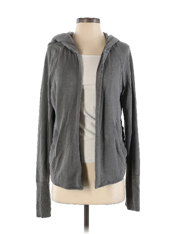 Zip Up Hoodie Hoodie with Bell Sleeves Flared Feminine