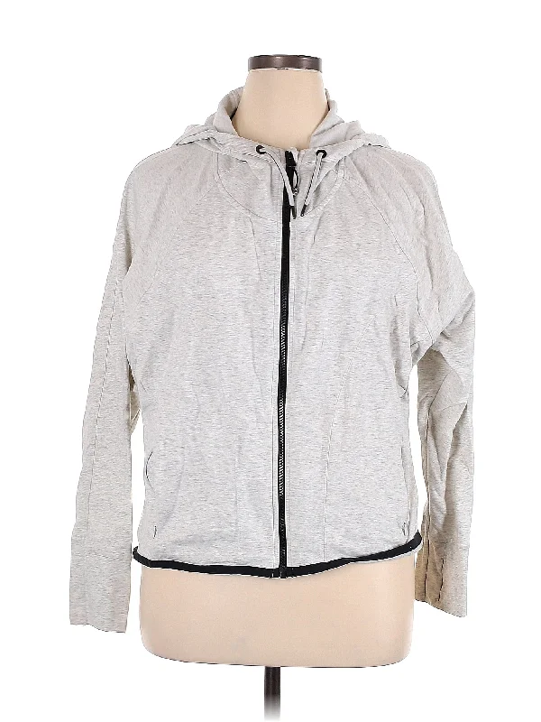 Zip Up Hoodie Hoodie with Sequins Glamorous Eye-catching