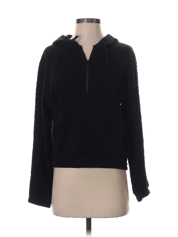 Zip Up Hoodie Hoodie with High-Low Hem Asymmetrical Trendy