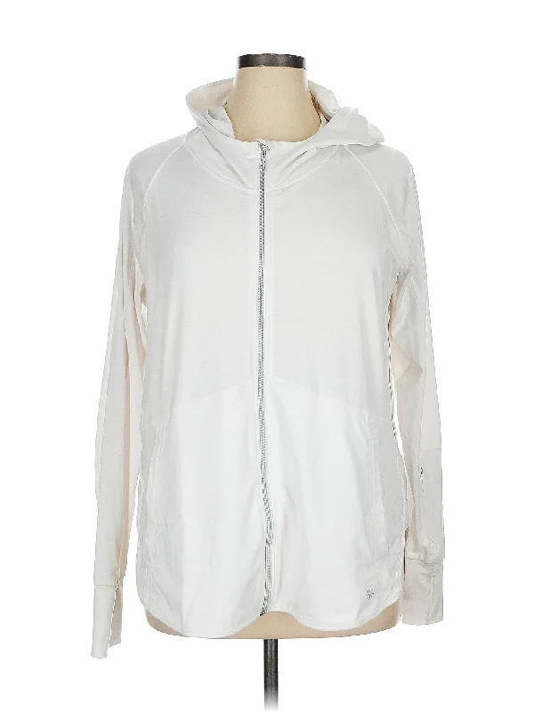 Zip Up Hoodie Hoodie with Mock Neck Collared Structured