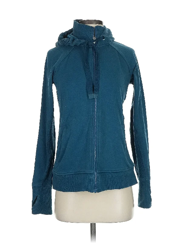 Zip Up Hoodie Hoodie with Batwing Sleeves Loose Dramatic