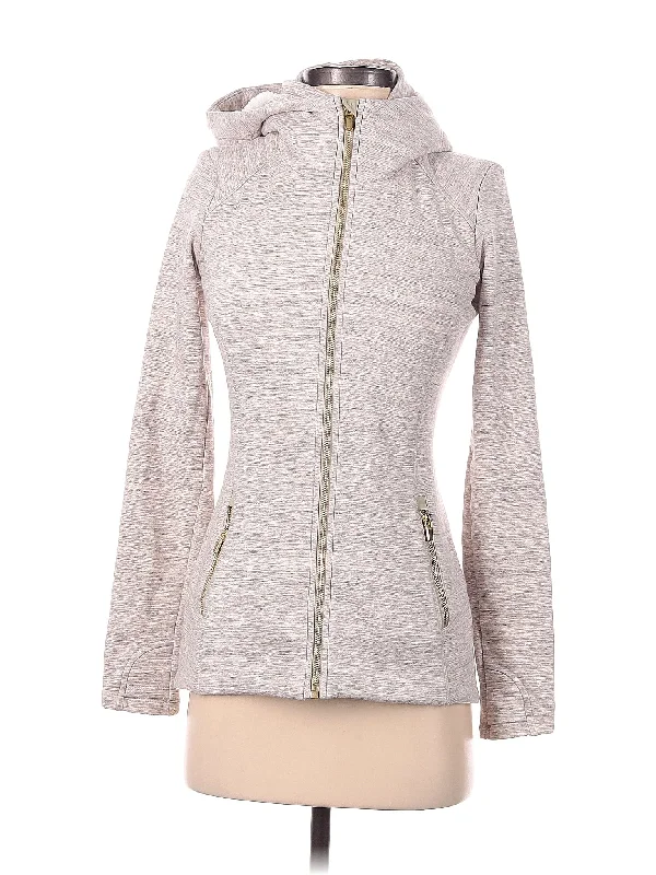 Zip Up Hoodie Hoodie with Rhinestones Sparkly Elegant