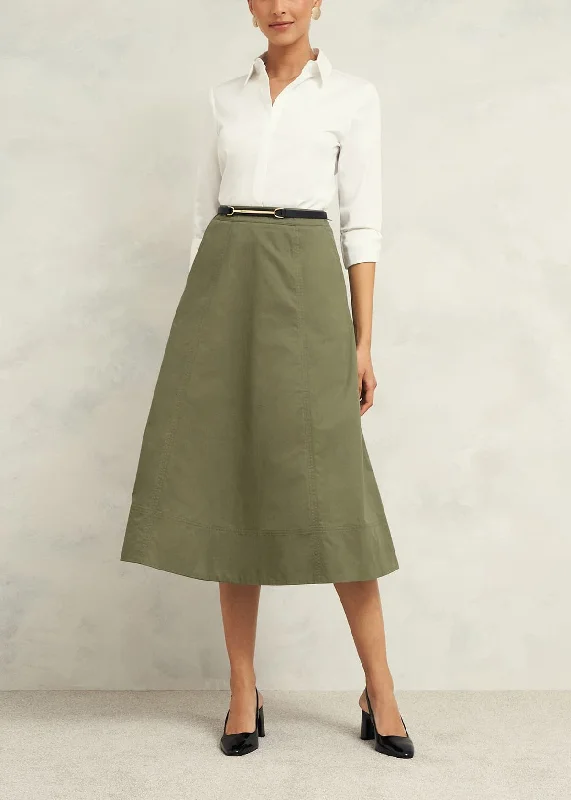 Avril Skirt 0224/7669/1144l00 Sage-Green maxi skirt elegant