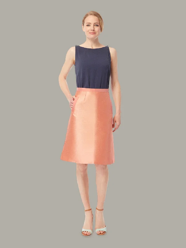 CALA | High-Waist A-Line Skirt zip skirt side