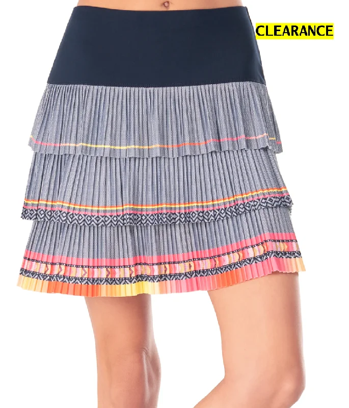 Lucky in Love Palm Island Palmetto Pleated Skort maxi skirt elegant