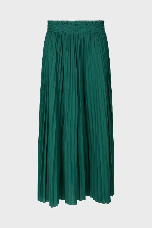 Skirt Carry Daj40a134 Emerald silk skirt elegant