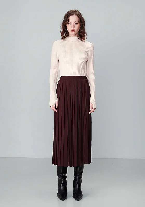 Skirt Ninon Prune corduroy skirt durable