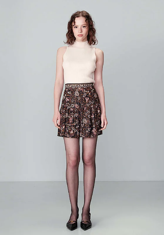 Skirt Nougat Noir silk skirt luxurious