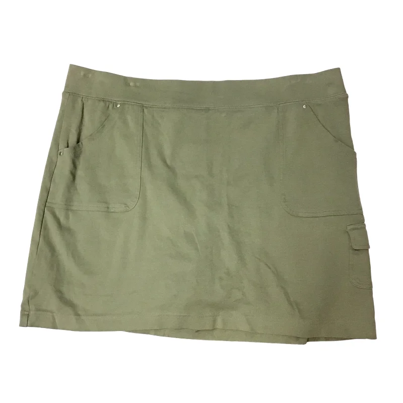 Skort By Croft And Barrow In Green, Size: Xxl lace skirt elegant