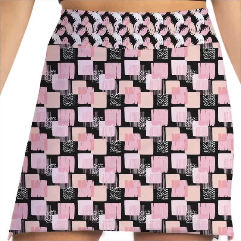 Skort Obsession Checked Out Pink Skort 17" seamless skirt comfort